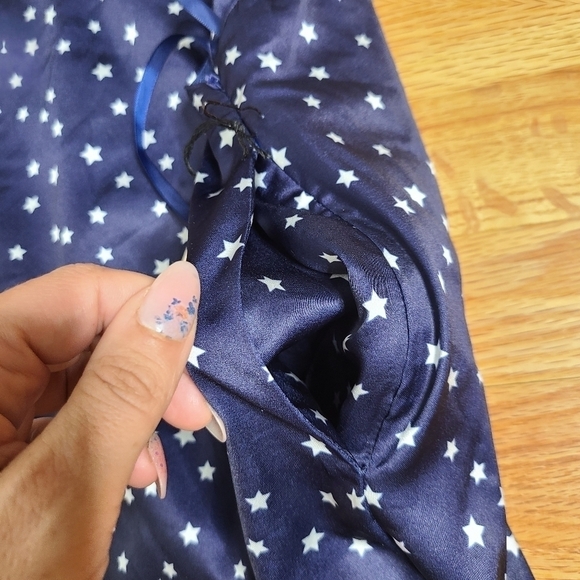 NEW Superdown XS Athena Overall Mini Dress in Blue Star Print - Picture 7 of 10